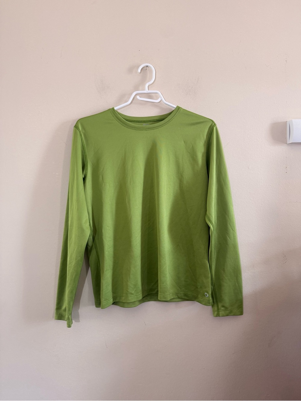 Men's Long Sleeve Crewneck Shirt - Light Green
